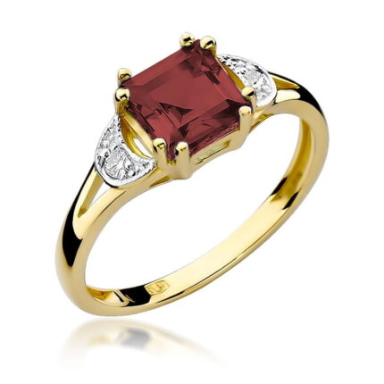 Inel Aur 14K cu Garnet 1.30 ct
