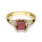 Inel Aur 14K cu Garnet 1.30 ct - Imagine 2