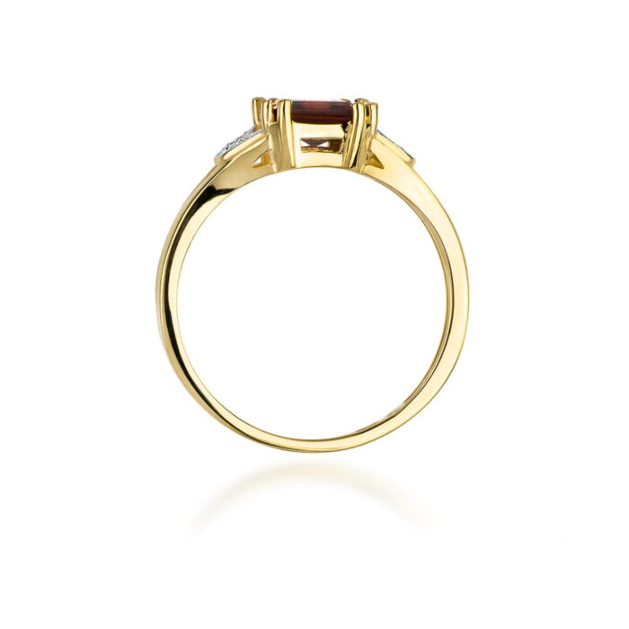 Inel Aur 14K cu Garnet 1.30 ct - Imagine 3