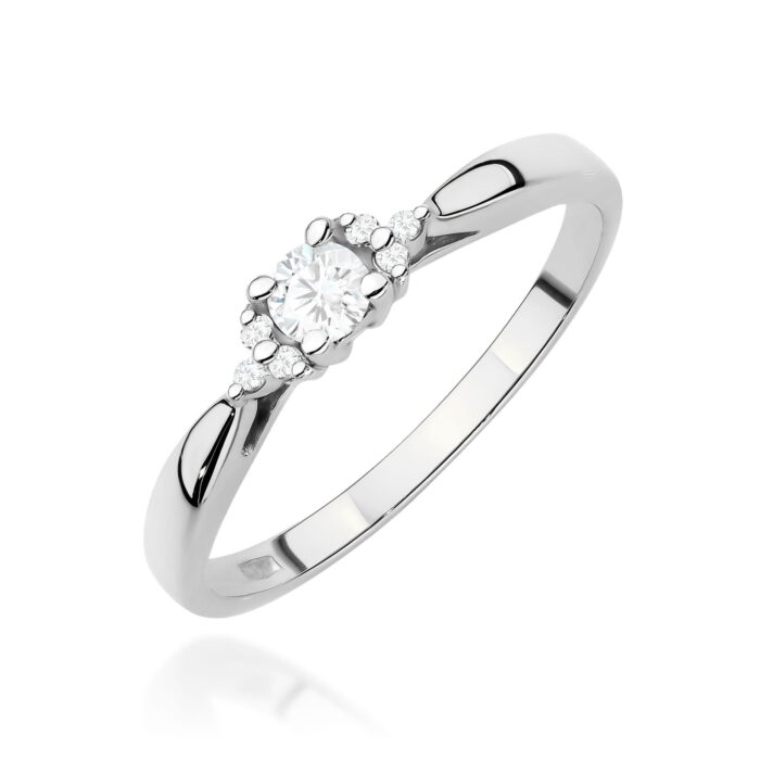 Inel Aur 14K cu Diamante de Laborator 0.13 ct - Imagine 9