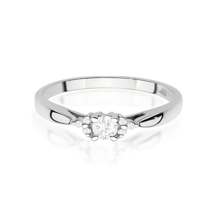 Inel Aur 14K cu Diamante de Laborator 0.13 ct - Imagine 10