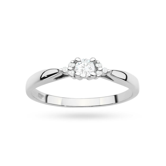 Inel Aur 14K cu Diamante de Laborator 0.13 ct - Imagine 12