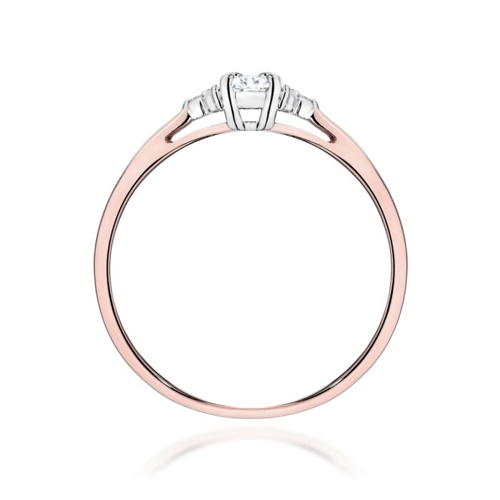 Inel Aur 14K cu Diamante de Laborator 0.13 ct - Imagine 7