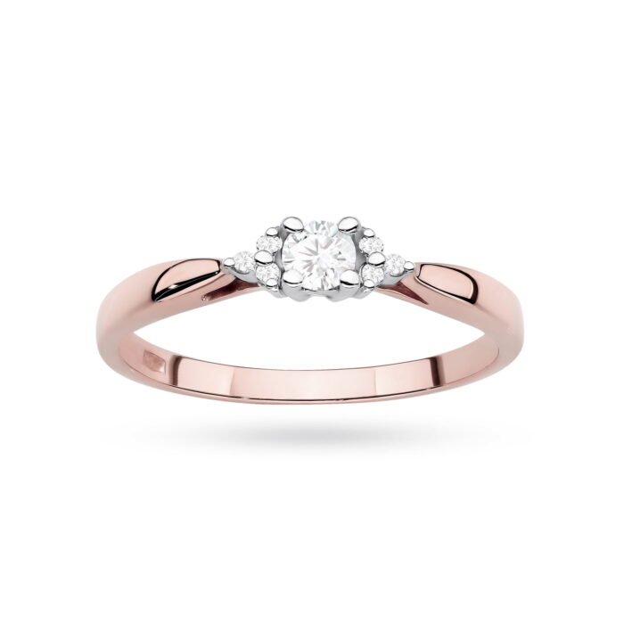 Inel Aur 14K cu Diamante de Laborator 0.13 ct - Imagine 8
