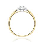 Inel Aur 14K cu Diamante de Laborator 0.13 ct - Imagine 3