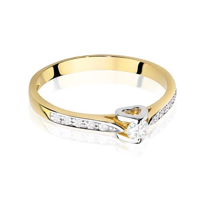 Inel Aur 14K W0435 Diamant Laborator 0.10ct - Imagine 2