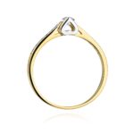 Inel Aur 14K W0435 Diamant Laborator 0.10ct - Imagine 3
