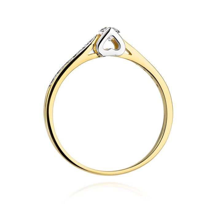 Inel Aur 14K W0435 Diamant Laborator 0.10ct - Imagine 3