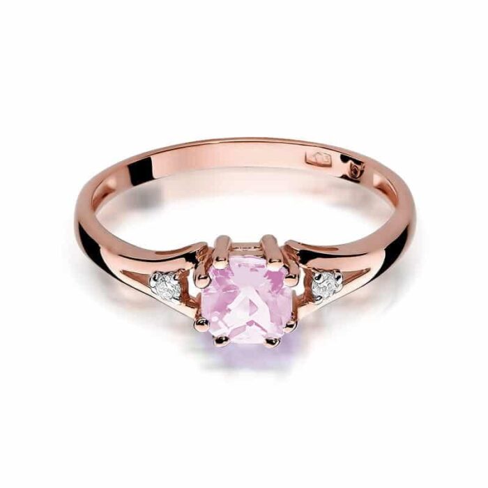Inel Aur 14K cu Topaz Roz 0.70 ct - Imagine 8