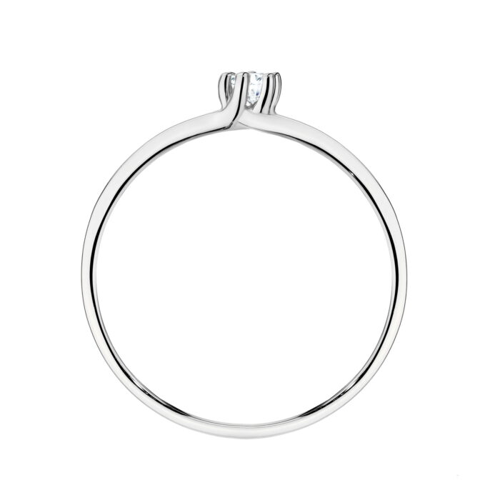 Inel Aur 14K cu Diamante de Laborator 0.17 ct - Imagine 7