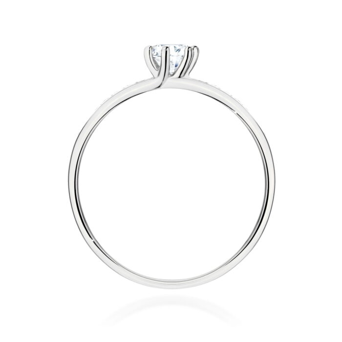 Inel Aur 14K cu Diamante de Laborator 0.37 ct - Imagine 8