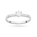 Inel Aur 14K cu Diamante de Laborator 0.37 ct - Imagine 7