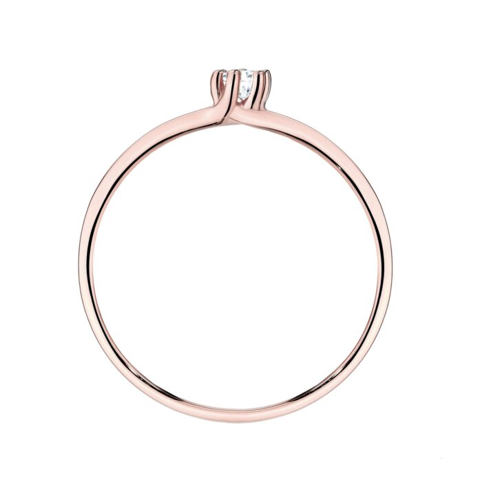 Inel Aur 14K cu Diamante de Laborator 0.17 ct - Imagine 11