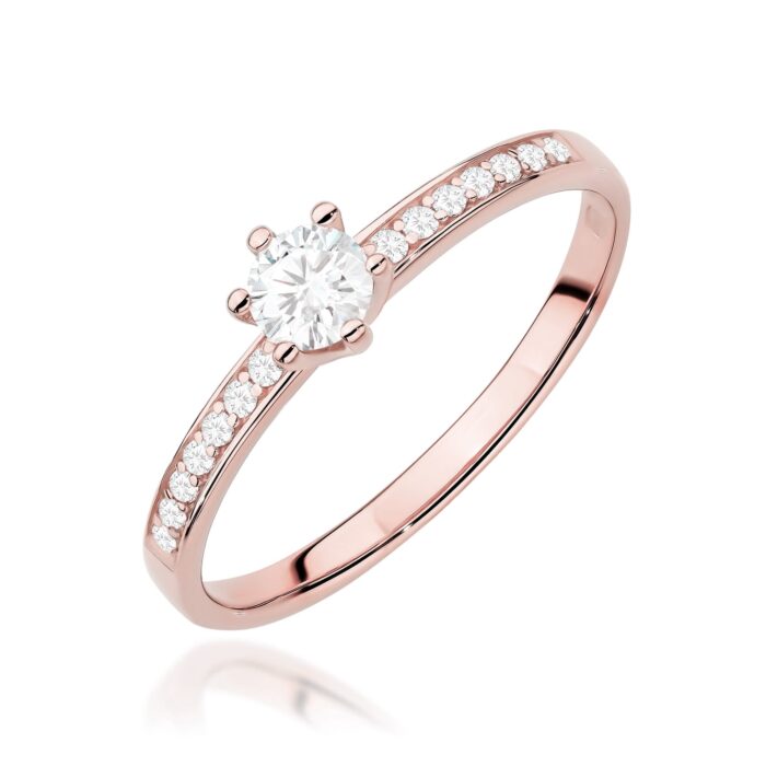 Inel Aur 14K cu Diamante de Laborator 0.37 ct - Imagine 10