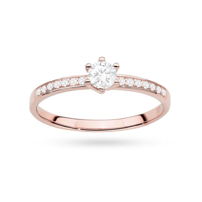 Inel Aur 14K cu Diamante de Laborator 0.37 ct - Imagine 12