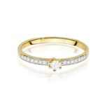 Inel Aur 14K cu Diamante de Laborator 0.17 ct - Imagine 2