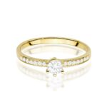 Inel Aur 14K cu Diamante de Laborator 0.37 ct - Imagine 2