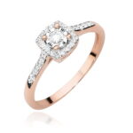 Inel Aur 14K W462 Diamant Cultivat 0.21ct - Imagine 5