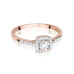 Inel Aur 14K W462 Diamant Cultivat 0.21ct - Imagine 6