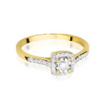 Inel Aur 14K W462 Diamant Cultivat 0.21ct - Imagine 2