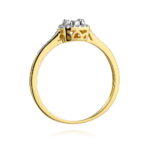 Inel Aur 14K W462 Diamant Cultivat 0.21ct - Imagine 3