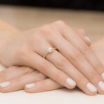 Inel Aur 14K W462 Diamant Cultivat 0.21ct - Imagine 4