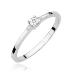 Inel Aur 14K W0464 Diamant 0.02ct - Imagine 9