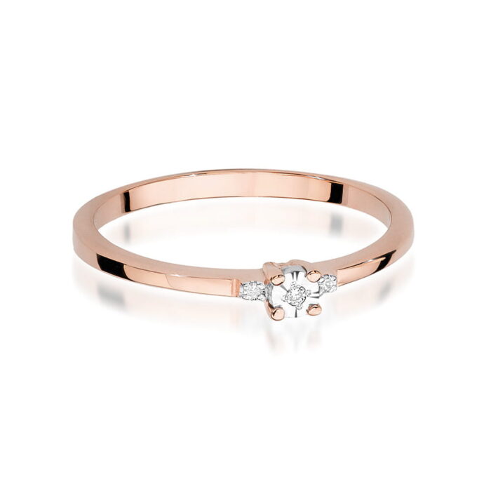 Inel Aur 14K W0464 Diamant 0.02ct - Imagine 6