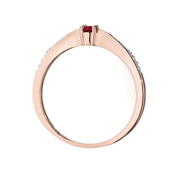 Inel Aur 14K W0465 Rubin 0.15ct - Imagine 7