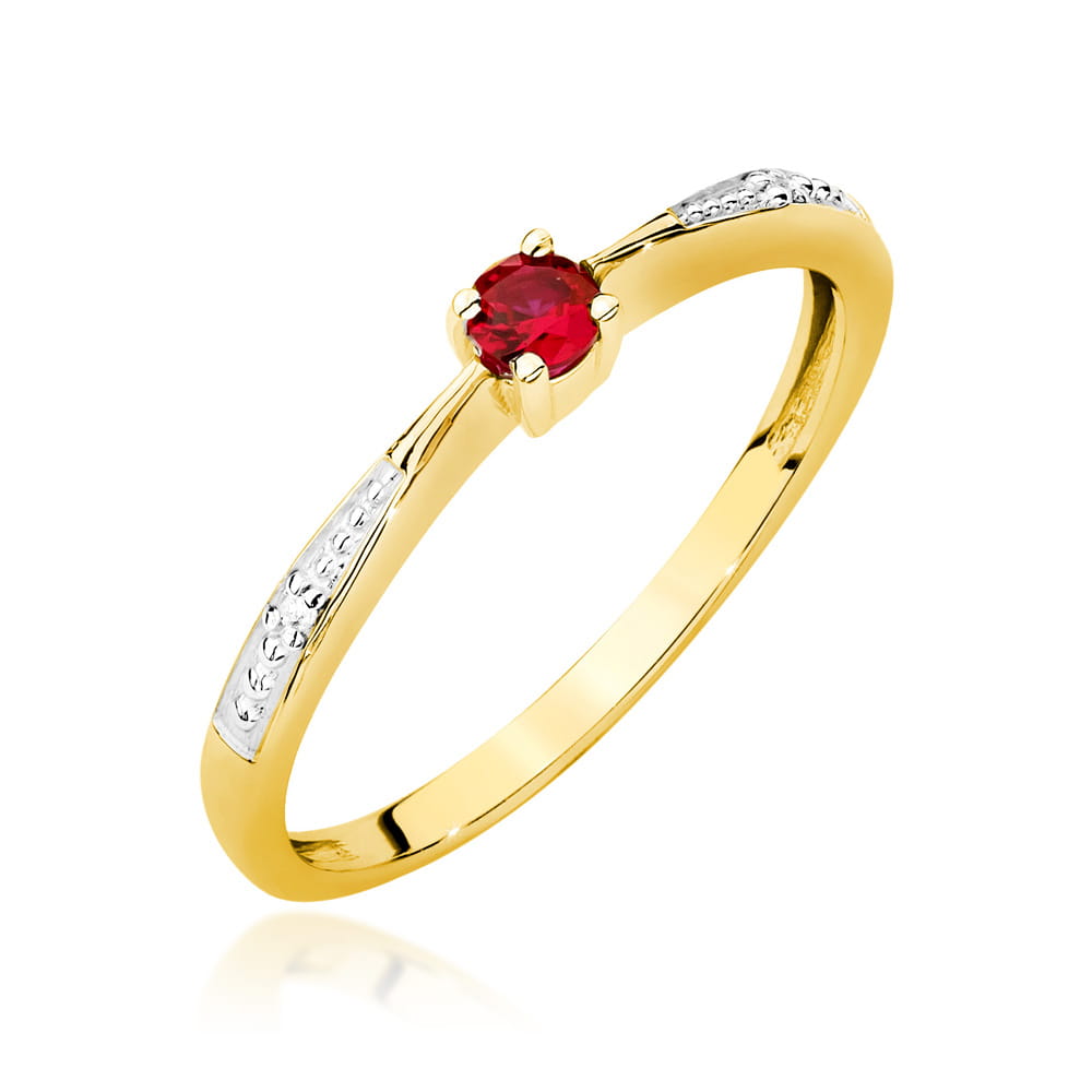 W0465.Z3.RUR_.01_1.jpg Inel Aur 14K W0465 Rubin 0.15ct - Imagine 1