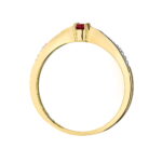 Inel Aur 14K W0465 Rubin 0.15ct - Imagine 3
