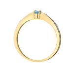 Inel Aur 14K W0465 Topaz 0.15ct - Imagine 3