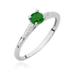 Inel Aur 14K W0466 Smarald 0.30ct - Imagine 9