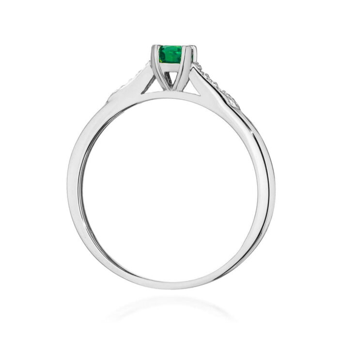 Inel Aur 14K W0466 Smarald 0.30ct - Imagine 11