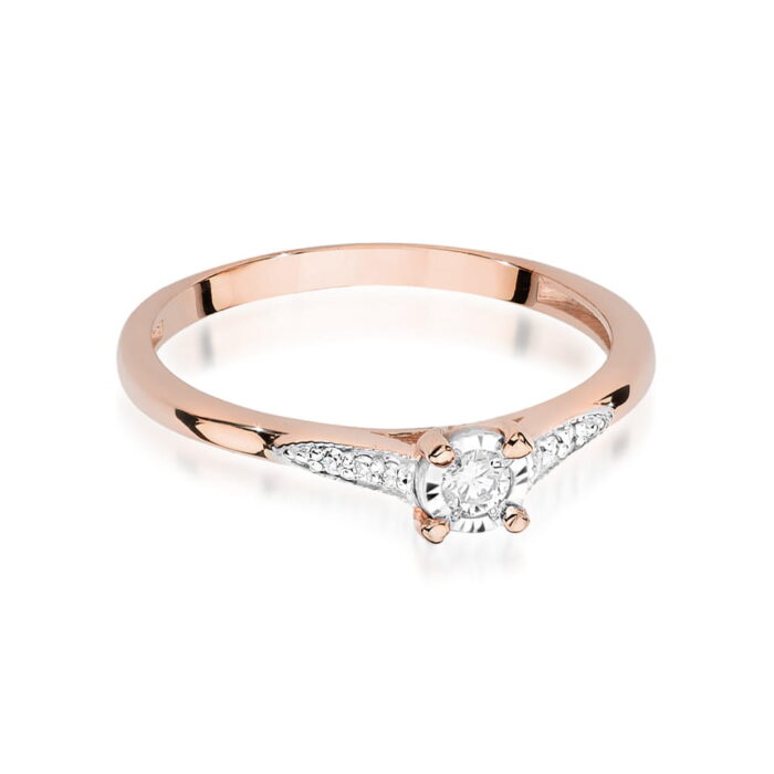 Inel Aur 14K W0466 Diamant 0.08ct - Imagine 6