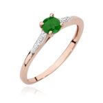 Inel Aur 14K W0466 Smarald 0.30ct - Imagine 5