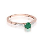 Inel Aur 14K W0466 Smarald 0.30ct - Imagine 6