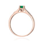 Inel Aur 14K W0466 Smarald 0.30ct - Imagine 7