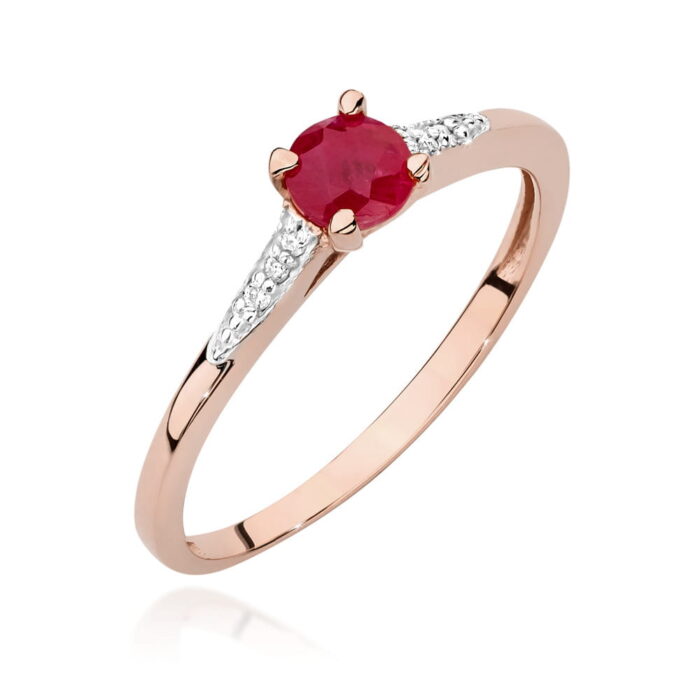 Inel Aur 14K W0466 Rubin 0.30ct - Imagine 5