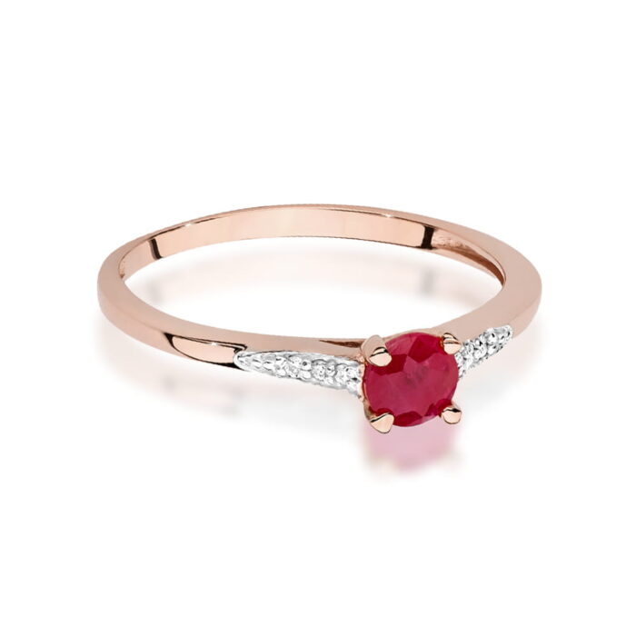 Inel Aur 14K W0466 Rubin 0.30ct - Imagine 6