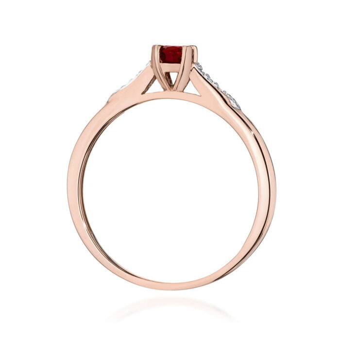 Inel Aur 14K W0466 Rubin 0.30ct - Imagine 7