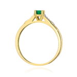 Inel Aur 14K W0466 Smarald 0.30ct - Imagine 3