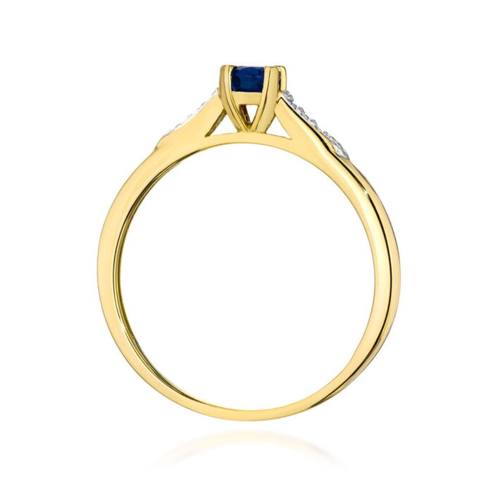 Inel Aur 14K W0466 Safir 0.30ct - Imagine 3