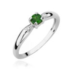 Inel Aur 14K W0469 Smarald 0.15ct - Imagine 5