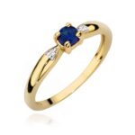 Inel Aur 14K W0469 Safir 0.15ct