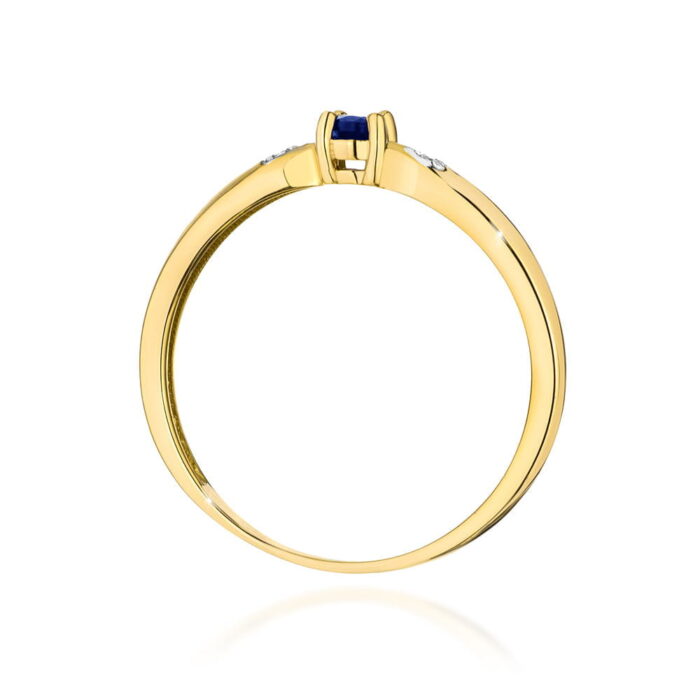 Inel Aur 14K W0469 Safir 0.15ct - Imagine 3
