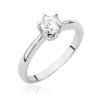 Inel Aur 14K W482 Diamant Cultivat 0.50ct - Imagine 9