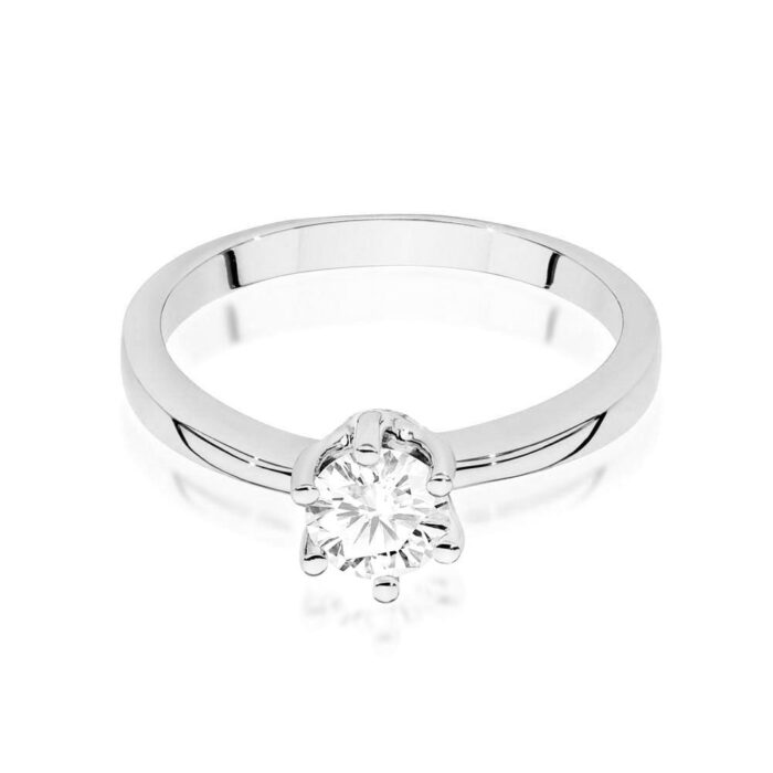 Inel Aur 14K W482 Diamant Cultivat 0.50ct - Imagine 10