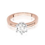 Inel Aur 14K W482 Diamant Cultivat 0.70ct - Imagine 6