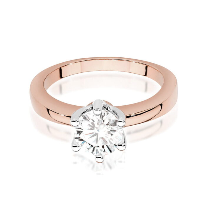 Inel Aur 14K W482 Diamant Cultivat 1.00ct - Imagine 6